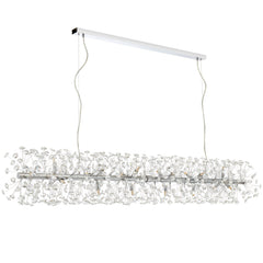 Braga TFS 18LT REC PENDANT 18x6wG9max L1680 W300 H300 CRYSTAL H130 CHROME / CLEAR