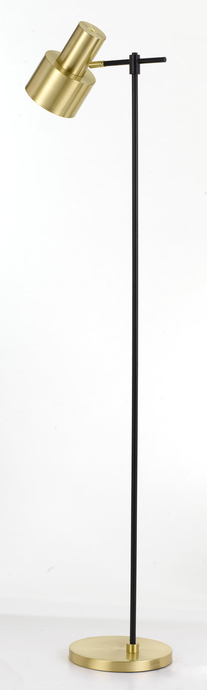 TFS FLOOR LAMP 25wE27max D:150 H:1500 cab 2.0m FOOT SWITCH -BLACK/GOLD
