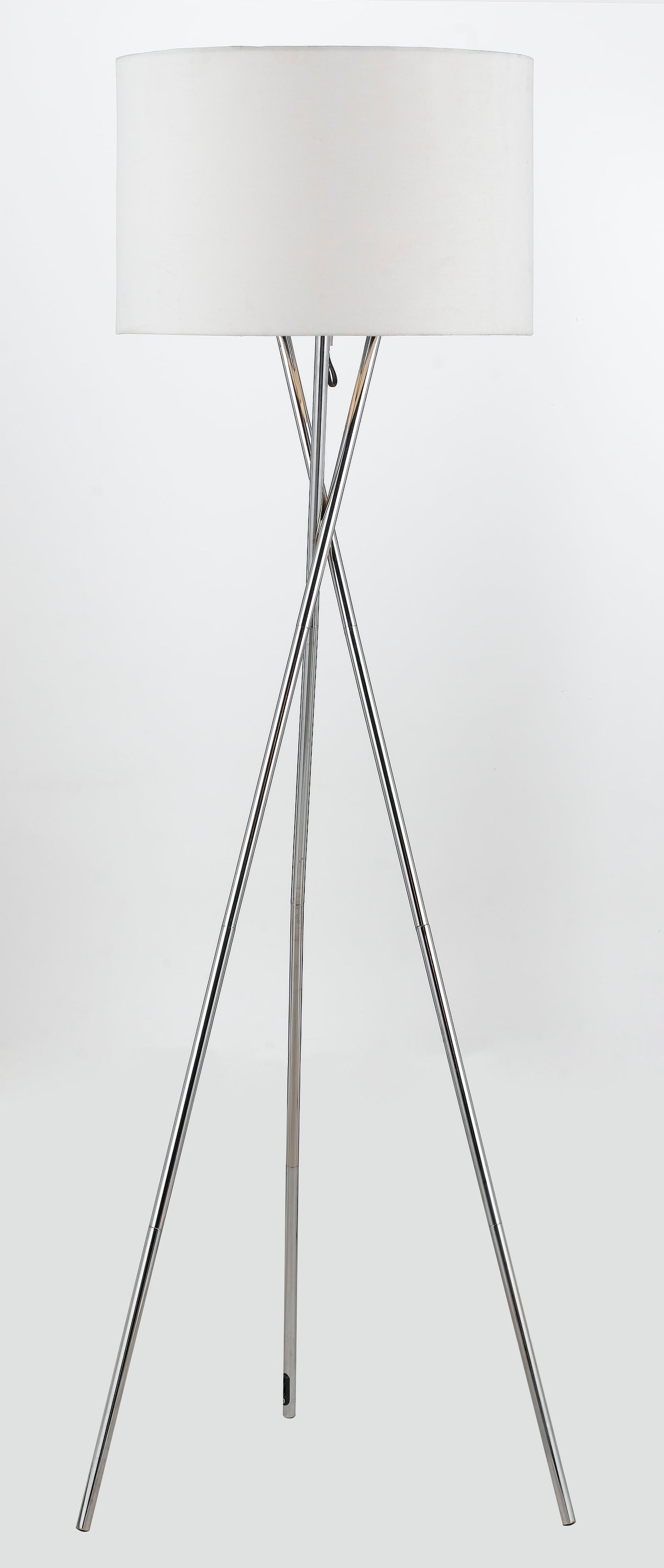 TFS FLOOR LAMP 60wE27max. D:450 H:1600 CHROME / WHITE