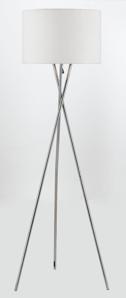 TFS FLOOR LAMP 60wE27max. D:450 H:1600 CHROME / WHITE