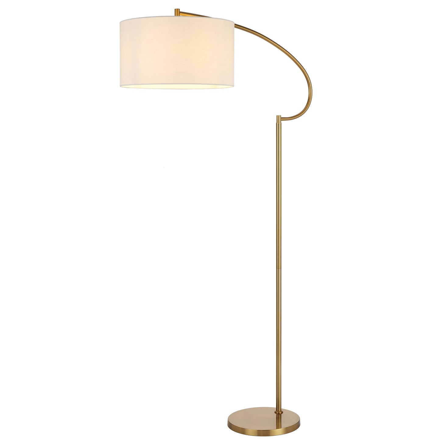TFS FLOOR LAMP 25wE27max L960 W420 H1650 2.0m foot swt ANT GOLD/IVORY