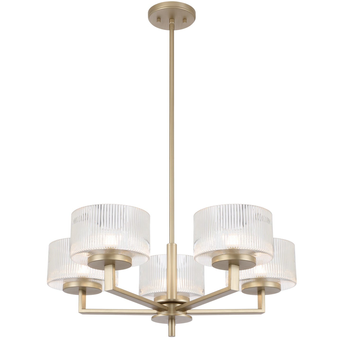 Anchorage TFS 5 LT PENDANT 5x6wG9max D660 H260 ROD 2x600+ 1x300 ANTIQUE SILVER/CLEAR