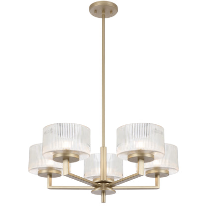 Anchorage TFS 5 LT PENDANT 5x6wG9max D660 H260 ROD 2x600+ 1x300 ANTIQUE SILVER/CLEAR