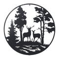 Black Reindeer Metal Wall Décor