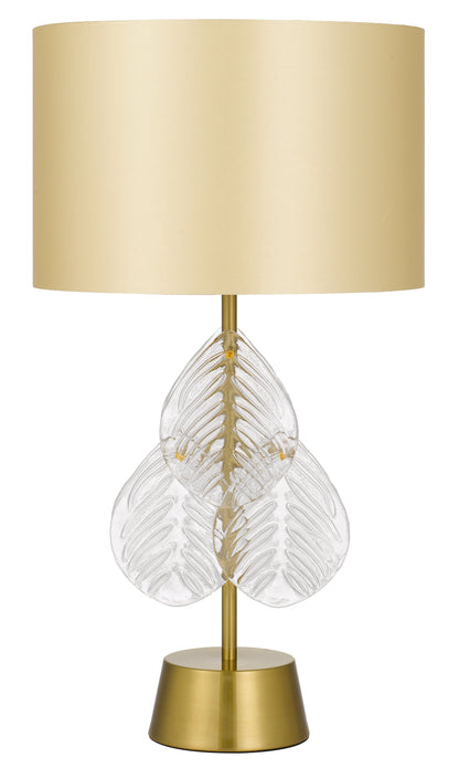 TFS TABLE LAMP 25wE27max D:380 H:700 Inline Switch GOLD / GOLD SHADE