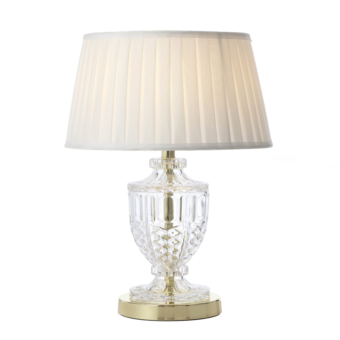 TFS TABLE LAMP 25wE27max D:240 H:475 GOLD / IVORY