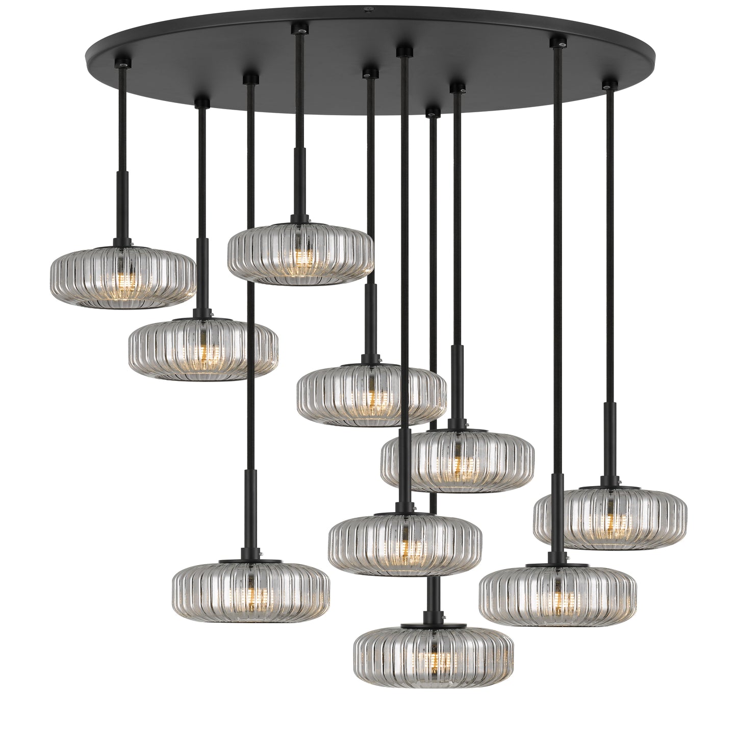 TFS 10 PENDANT 10*3wG9 NON-DIM D450 cab3.0 BLACK / SMOKE / 3000K