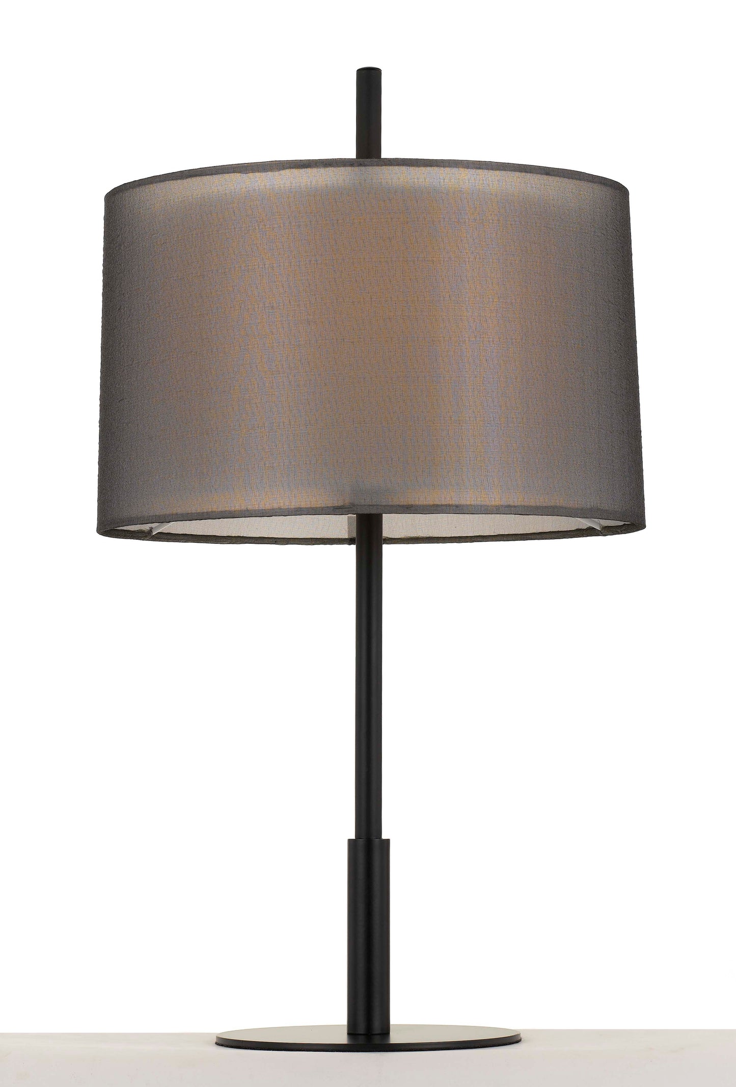 TFS TABLE LAMP 25wE27max H:580 D:310 BLACK/BLACK&WHITE