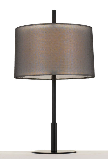 TFS TABLE LAMP 25wE27max H:580 D:310 BLACK/BLACK&WHITE