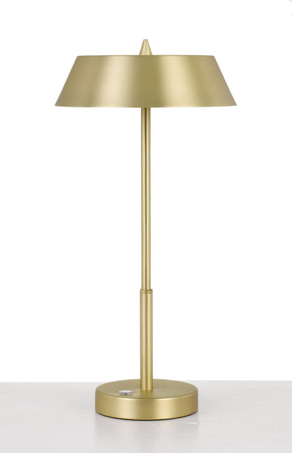 TFS TABLE LAMP 7w LED 3 WAY TOUCH SWITCH H:425 D:220 BRASS/GOLD 3000K 580Lm