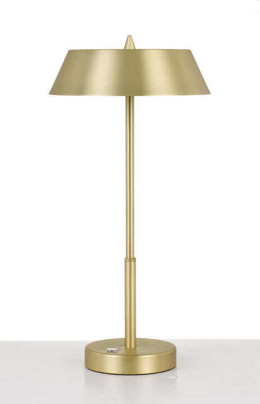 TFS TABLE LAMP 7w LED 3 WAY TOUCH SWITCH H:425 D:220 BRASS/GOLD 3000K 580Lm