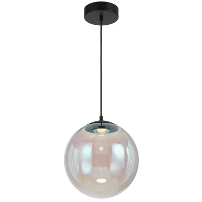 TFS 30 PENDANT 12wLED 3000K DIM 580Lm D300 H335 cab 2m BLACK MATT/ RAINBOW