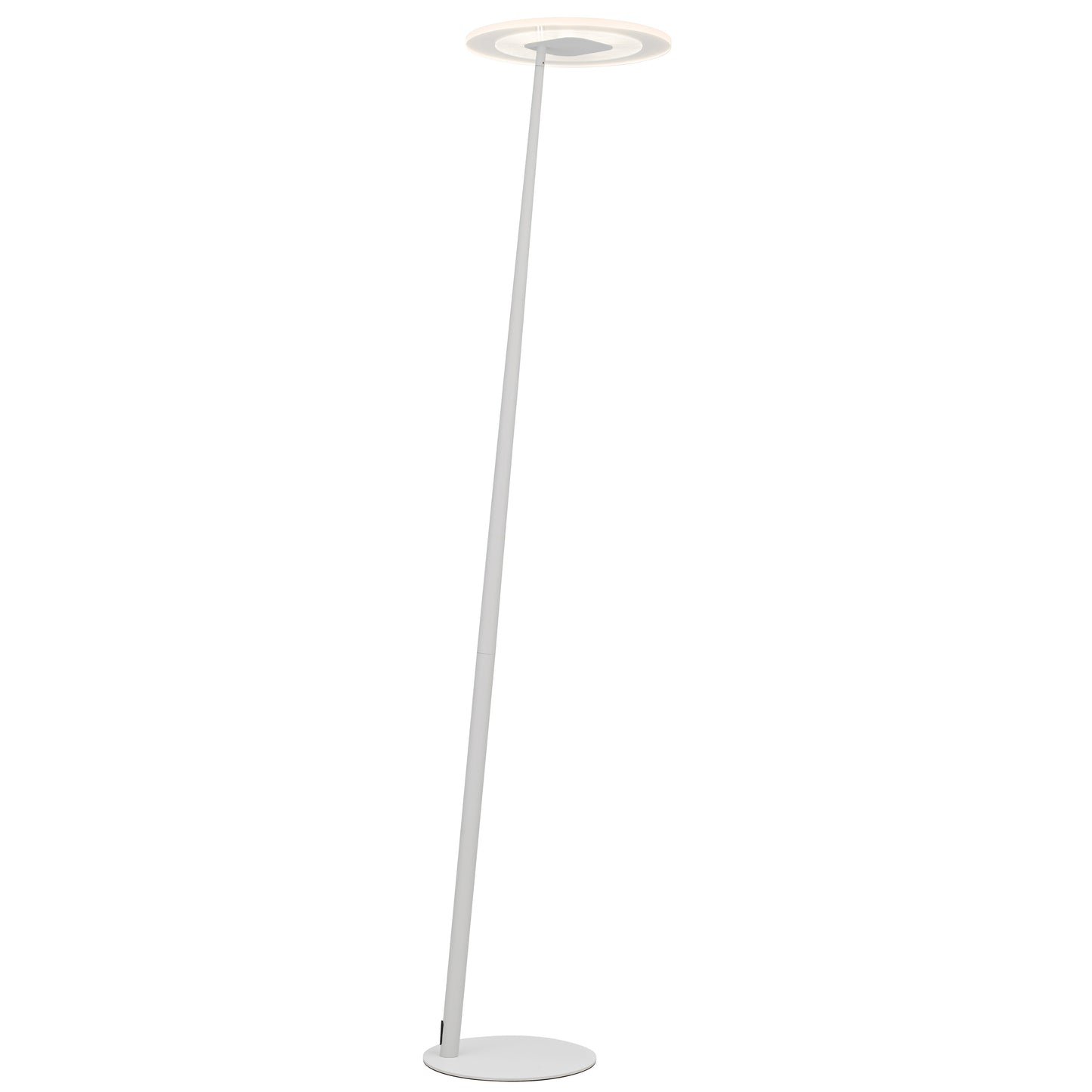 TFS LED FLOOR LAMP 12wLED 3CCT DIM 1800LM H1550 D350 footswth WHITE SAND