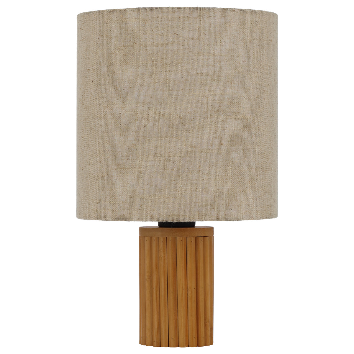 Altoton TFS TABLE LAMP 25wE27max D:240 H:390 INLINE SWTCH PINE TIMBER/CREAM LINEN