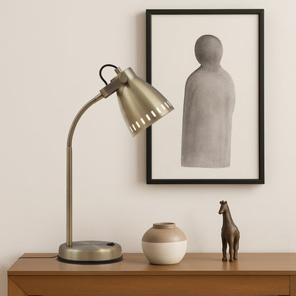 TFS TABLE LAMP 25wE27 max H540 D150 ANT. BRASS / AB
