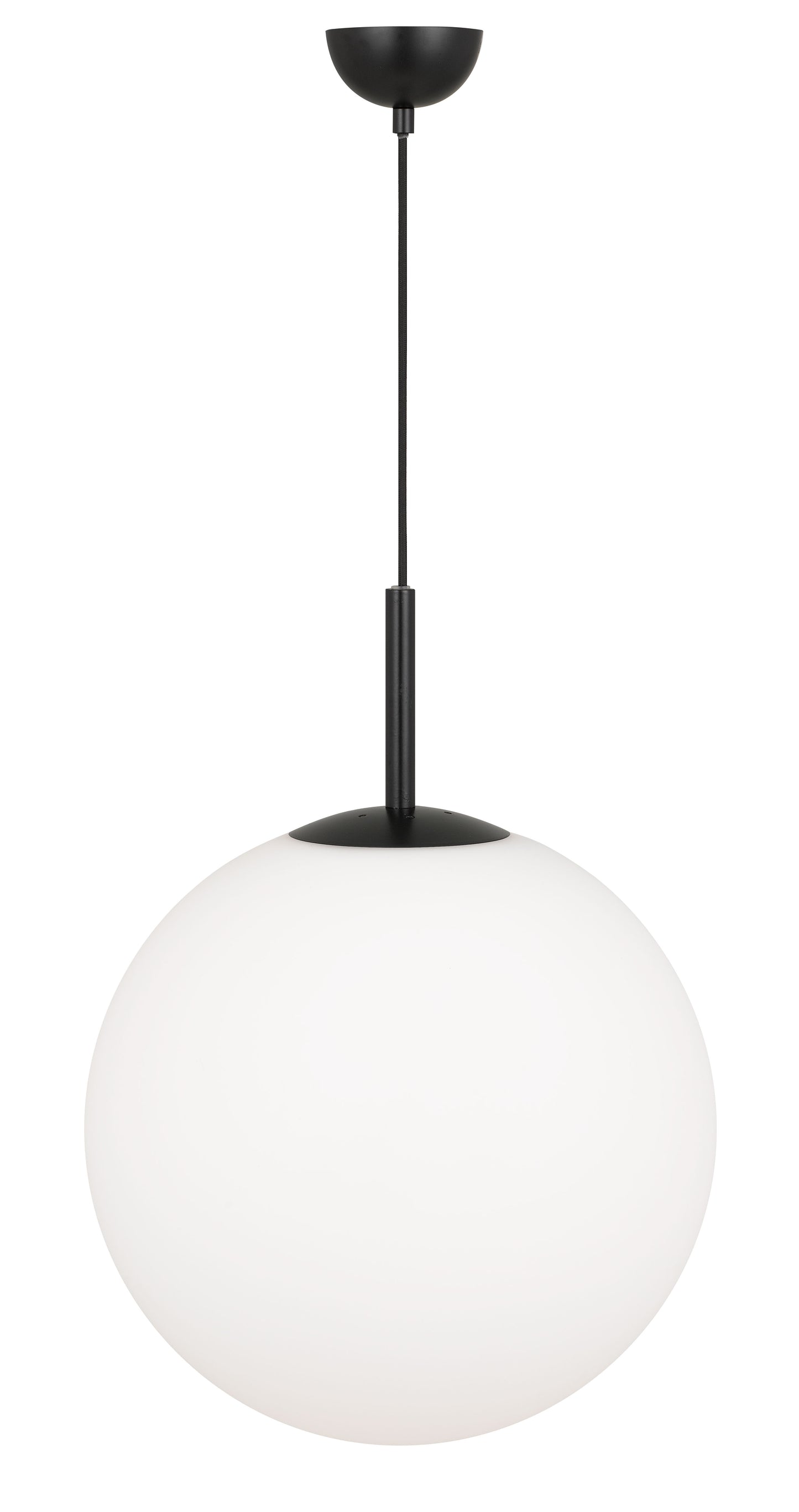 TFS 16 PENDANT 25w E27 D:400 CAB:2m BLACK / OPAL MATT