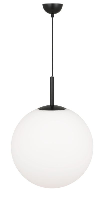 TFS 16 PENDANT 25w E27 D:400 CAB:2m BLACK / OPAL MATT