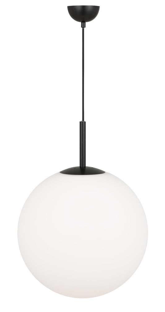 TFS 16 PENDANT 25w E27 D:400 CAB:2m BLACK / OPAL MATT