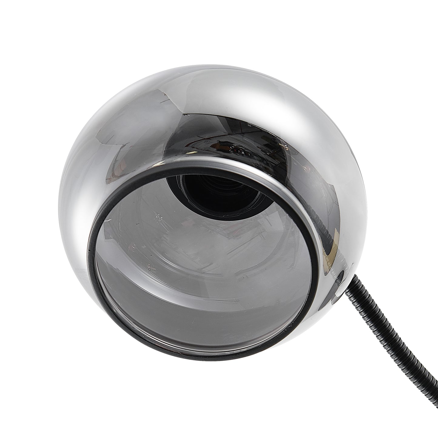 TFS TABLE LAMP 25wE27max L:270 W:160 H:470 TOGGLE SWT BLACK MATT/ SMOKE GLASS