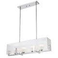 Teramont TFS 4 LT PENDANT 4x25wE14ma L860 W180 H210 rod (2*600 +1*300) CHROME/CLEAR GLASS