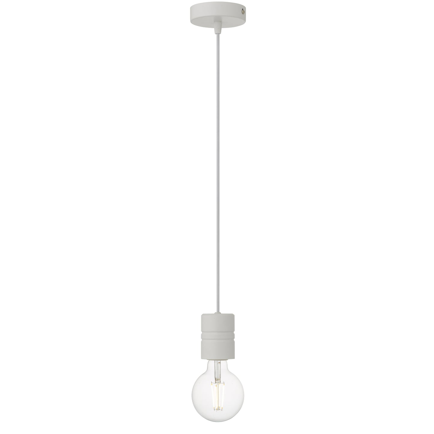 TFS CORD SET 25wE27max wSHADE RING L:2400 WHITE / WHITE