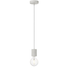 TFS CORD SET 25wE27max wSHADE RING L:2400 WHITE / WHITE