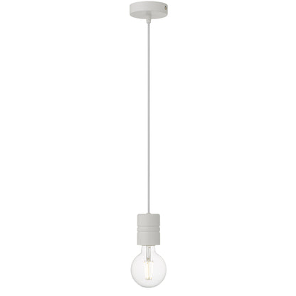TFS CORD SET 25wE27max wSHADE RING L:2400 WHITE / WHITE