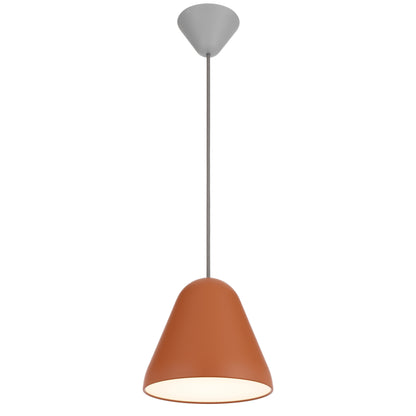 TFS 22CM PENDANT 25wE27max D220 H195 CAB 2M ORANGE SATIN