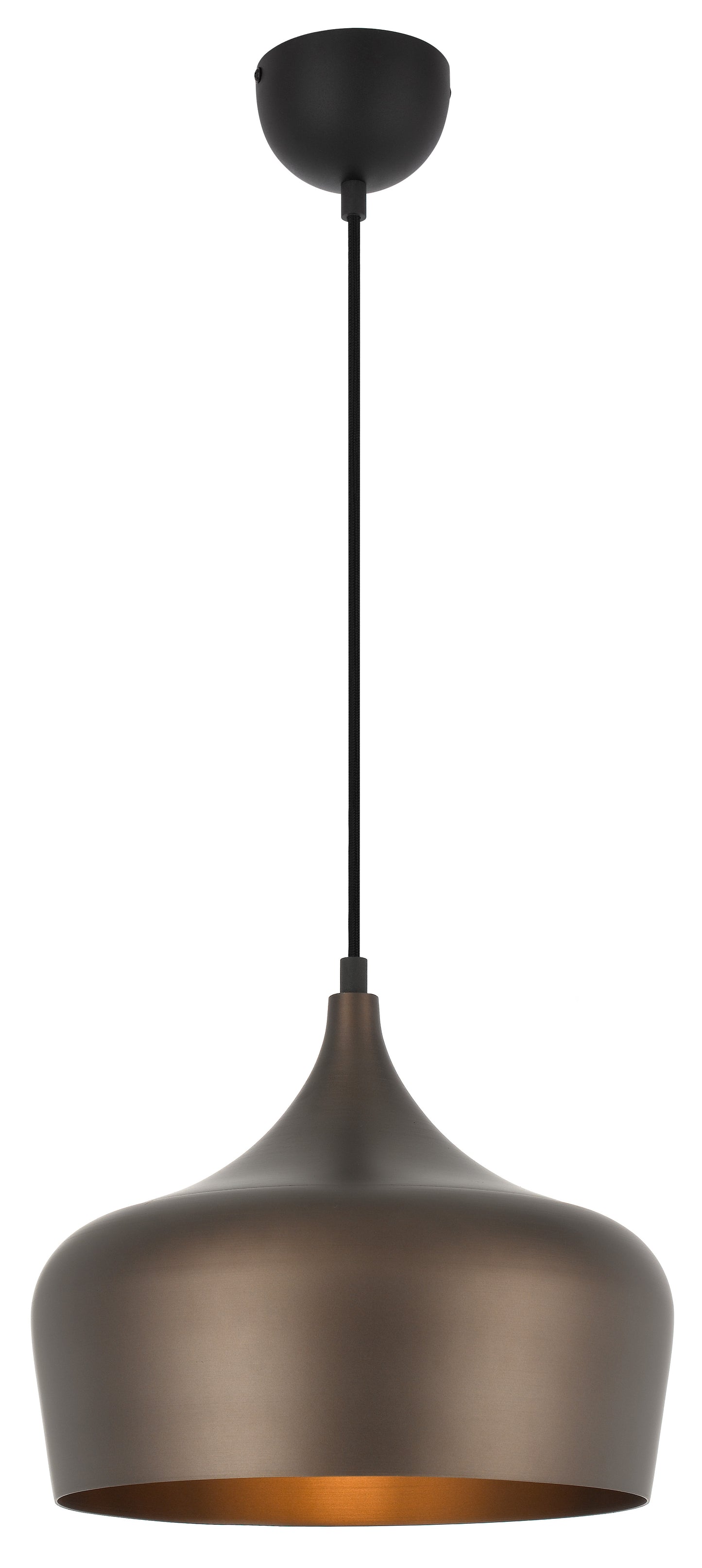 TFS 30 PENDANT 25wE27max D300 H270 + 1.5 TEX BRONZE BRUSHED (BLACK)