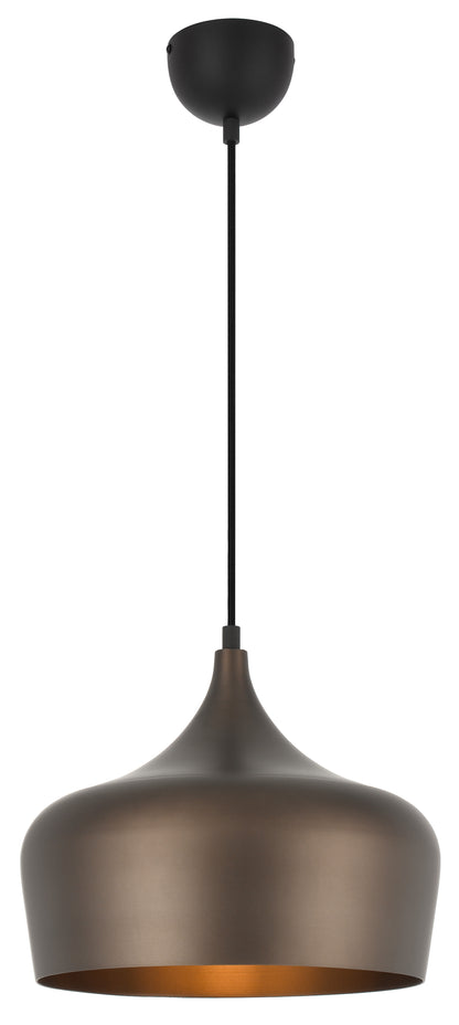 TFS 30 PENDANT 25wE27max D300 H270 + 1.5 TEX BRONZE BRUSHED (BLACK)