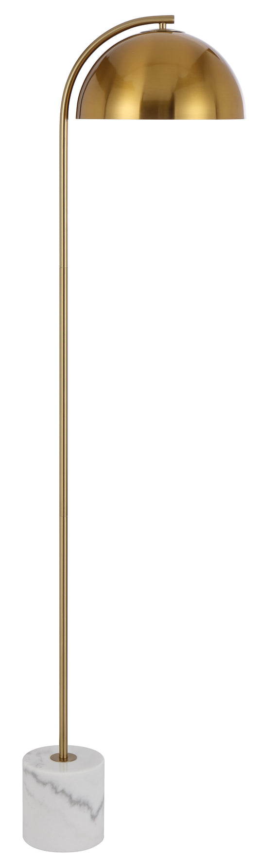 TFS FLOOR LAMP 25wE27max L:400 W:150 H:1500 cable2.0 foot swt WHITE MARBLE/ANT GOLD