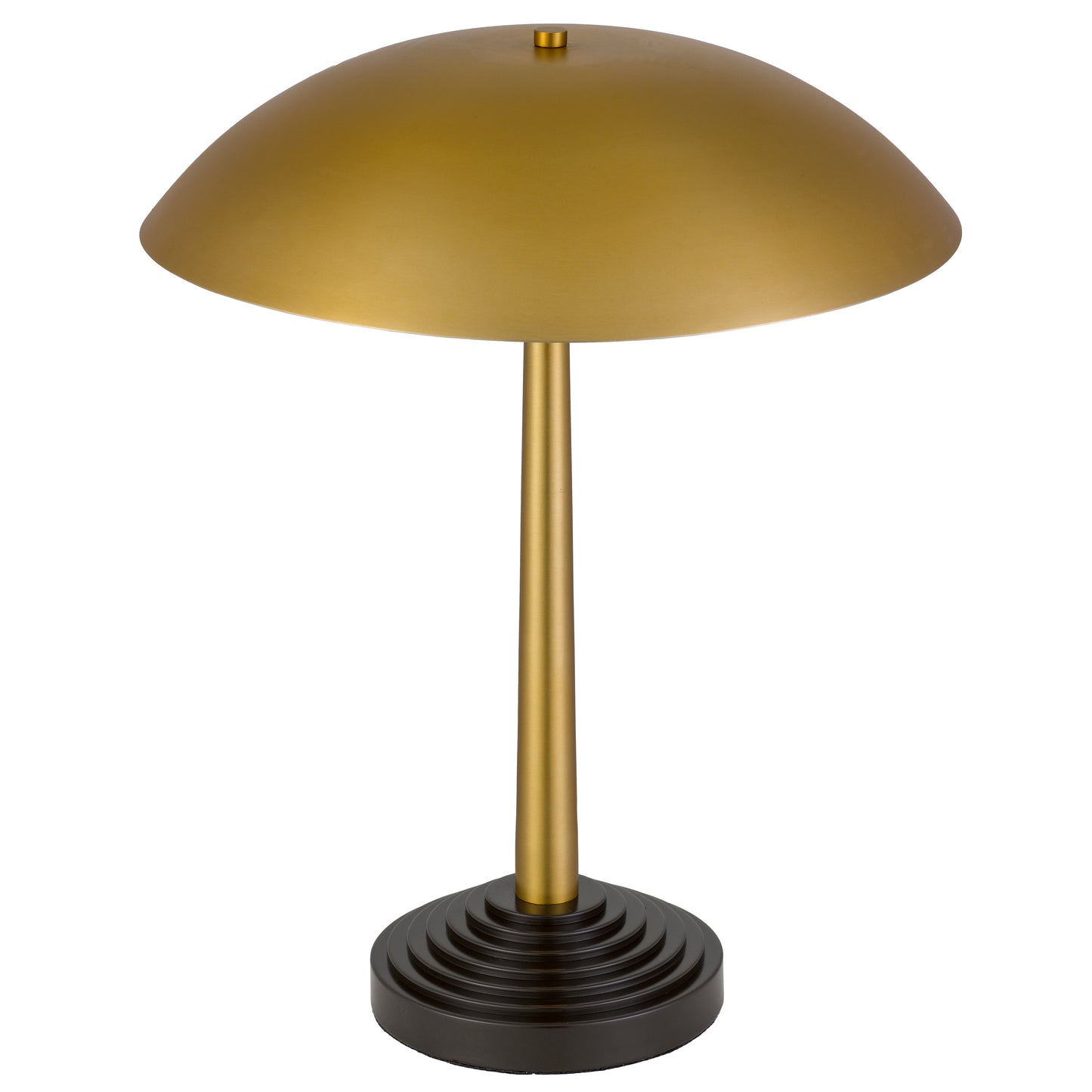 TFS TABLE LAMP 2x25wE27max D400 H500 TOUCH SWITCH ANTIQUE BRASS / DARK COFFEE
