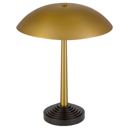 TFS TABLE LAMP 2x25wE27max D400 H500 TOUCH SWITCH ANTIQUE BRASS / DARK COFFEE