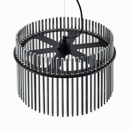 TFS PENDANT 25wE27max D400 H260 CAB 2m BLACK MATT/ SMOKE