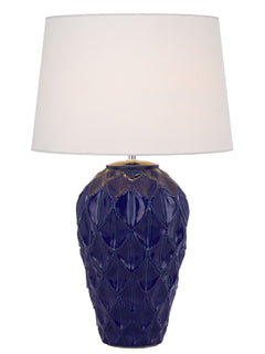 TFS CERAMIC TABLE LAMP 25wE27max D:400 H:640 BLUE / WHITE
