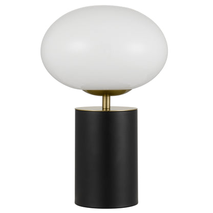 TFS TOUCH TABLE LAMP 5wE14 3000K D200 H320 BLACK / GOLD/ OPAL GLOSS