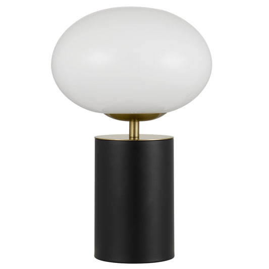 TFS TOUCH TABLE LAMP 5wE14 3000K D200 H320 BLACK / GOLD/ OPAL GLOSS