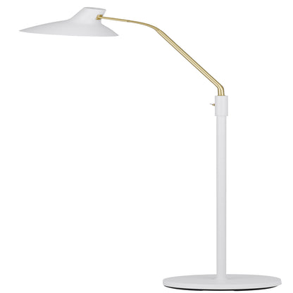 Bellastone TFS FLOOR LAMP 25wE27max H:1580 D:230 WHITE/ BRASS MATT/WHITE ROCKET SWITCH