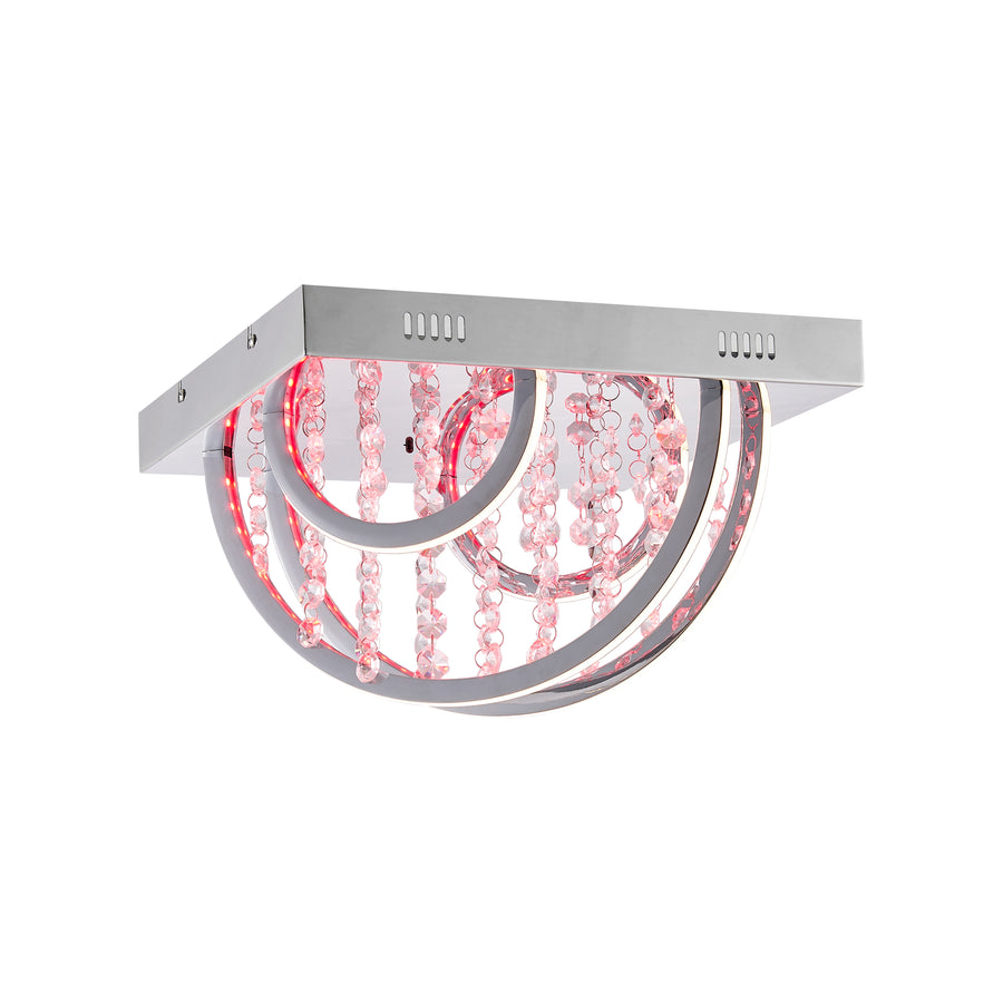 TFS CTC 16wLED 4000K L350 W350 H220 DIM+RGB BY RMTE 720LM CHROME/CRYSTAL