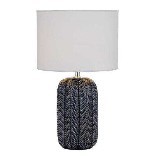 TFS CERAMIC TABLE LAMP 25wE27max H:490 D:300 BLUE/WHITE
