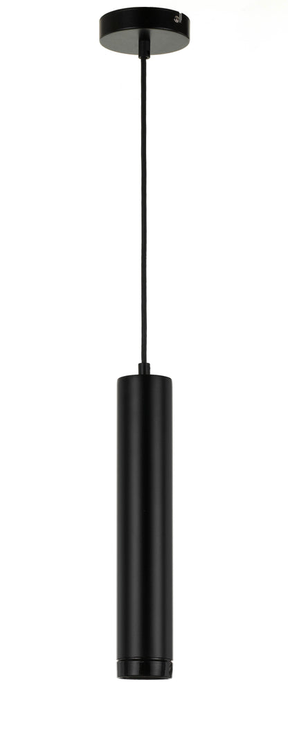 TFS LED PENDANT 4wGU10S4 nonDIM D:60 H:320 cab1.5 350Lm BLACK/BLACK 4000k