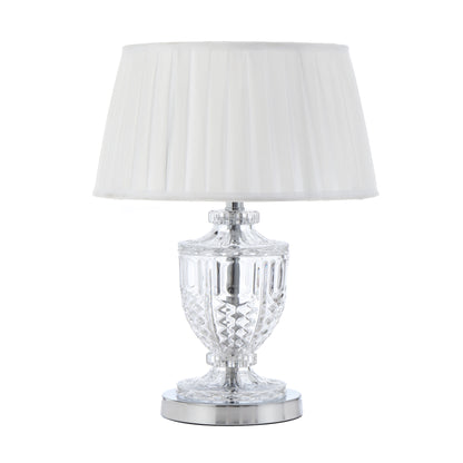 TFS TABLE LAMP 25wE27max D:240 H:475 CHROME / IVORY