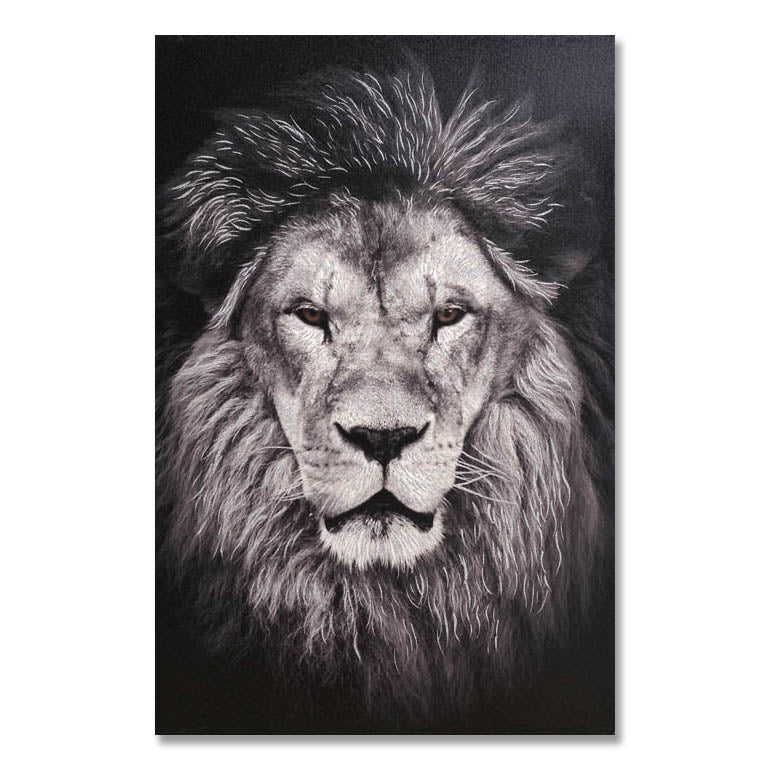Lion Canvas Print with glitter