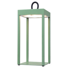 Cantoform TFS RECHARGEABLE TL 3wLED L:130 W:130 H:300 IP54 USB1M 2X2000mah 3000K GREEN
