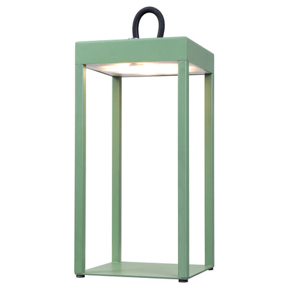 Cantoform TFS RECHARGEABLE TL 3wLED L:130 W:130 H:300 IP54 USB1M 2X2000mah 3000K GREEN