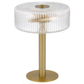 Basel TFS TABLE LAMP 2x25wE14max D300 H390 touch switch ANTIQUE BRASS / CLEAR