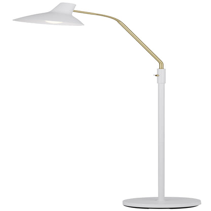 Bellastone TFS FLOOR LAMP 25wE27max H:1580 D:230 WHITE/ BRASS MATT/WHITE ROCKET SWITCH