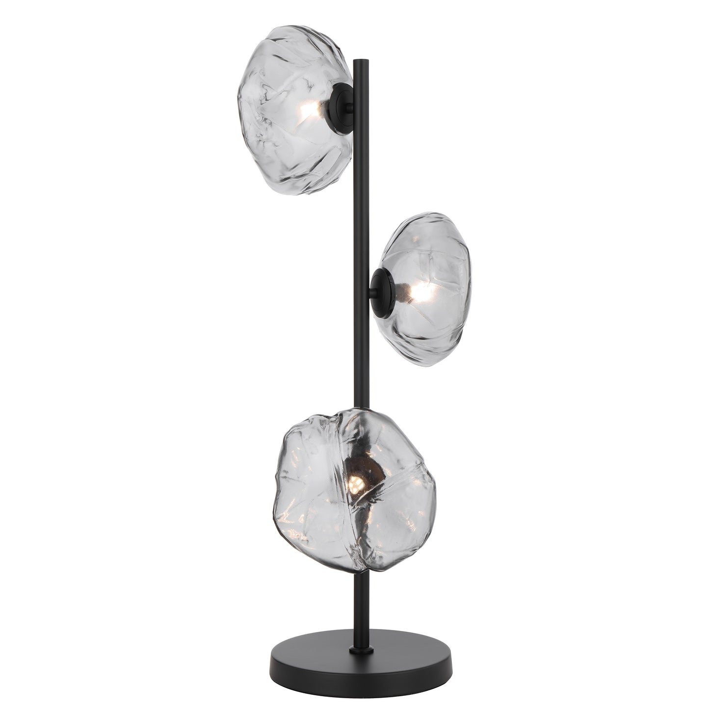 Tours TFS TABLE LAMP 3 LTS 3x6wG9max H900 GLASS D200 BLACK / SMOKE GLASS