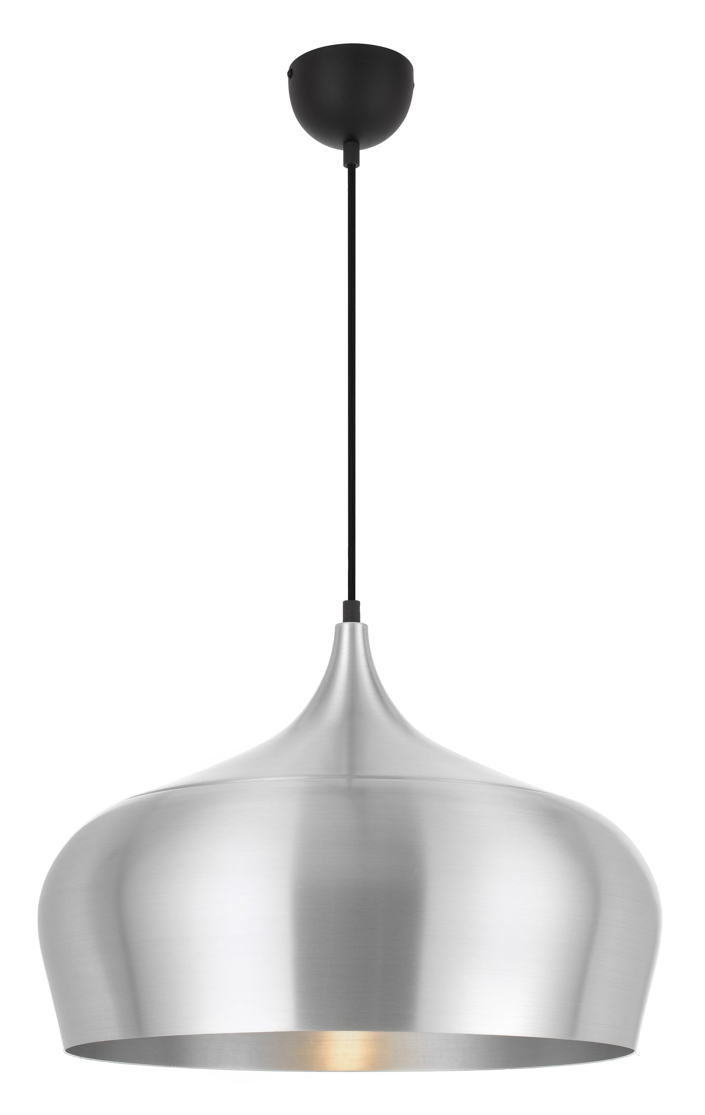 TFS 45 PENDANT 25wE27max D450 H380 + 1.5 TEX ALUMINIUM BRUSHED (BLACK)