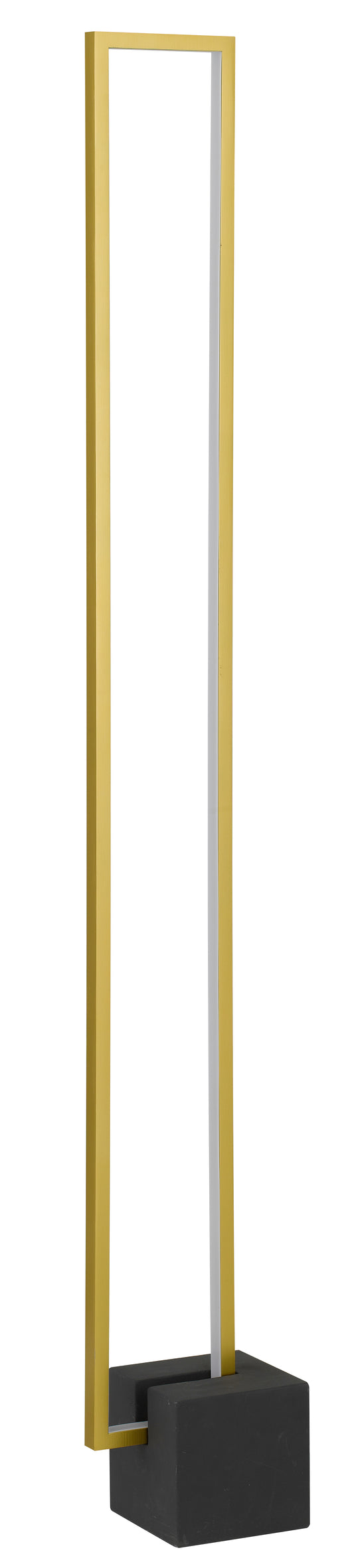 TFS FLOOR LAMP 24wSMD LED W:150 L:200 H:1400 3000kBLACK base/GOLD Annodised